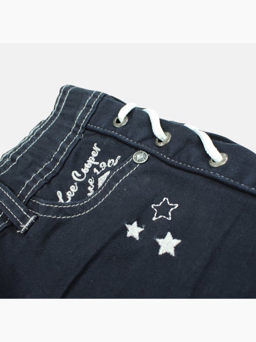 Lee Cooper - Jeans short meisje met gevlochten detail - Kiabi