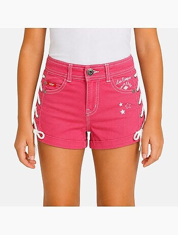 Lee Cooper - Jeans short meisje met gevlochten detail