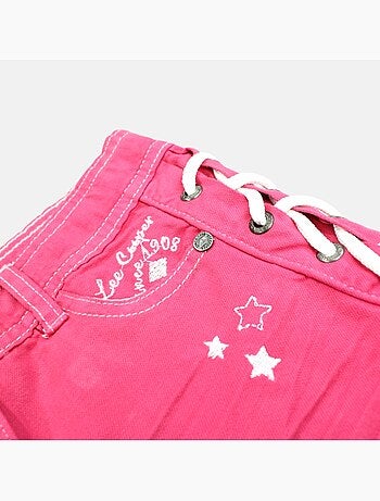 Lee Cooper - Jeans short meisje met gevlochten detail