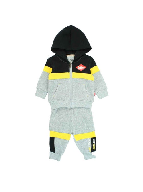 Lee Cooper - Joggingpak set baby jas met capuchon en broek bedrukt - Kiabi