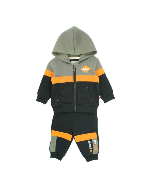 Lee Cooper - Joggingpak set baby jas met capuchon en broek bedrukt - Kiabi