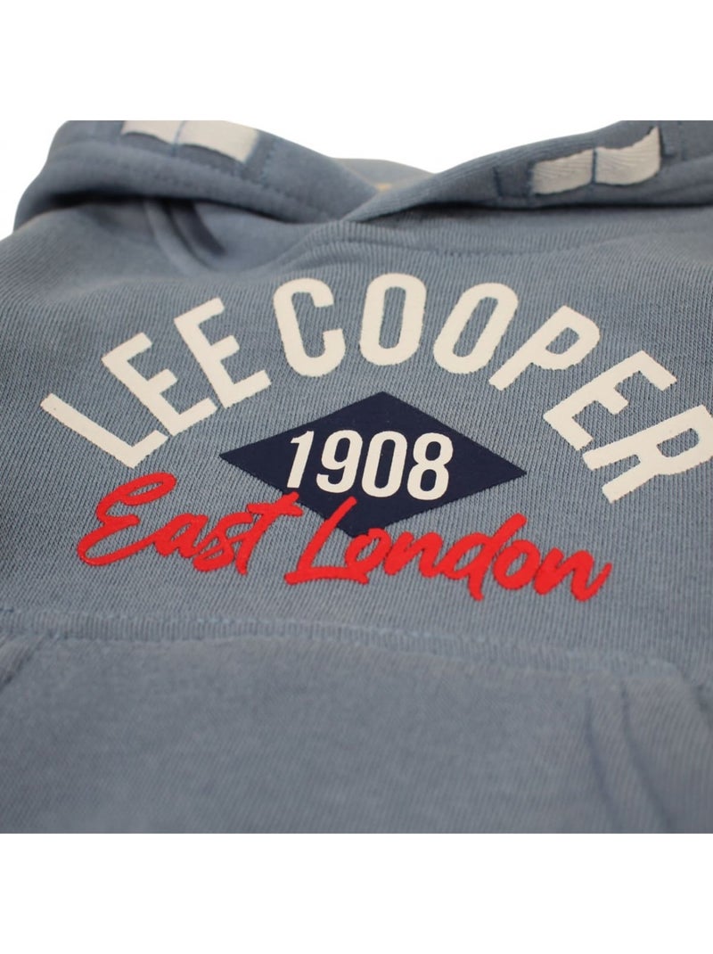 Lee Cooper - Joggingpak set baby jongen sweater en broek bedrukt Blauw - Kiabi