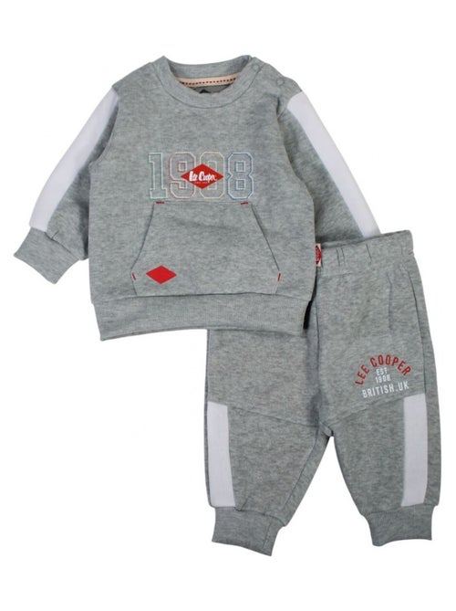Lee Cooper - Joggingpak set baby jongen sweater en broek bedrukt - Kiabi