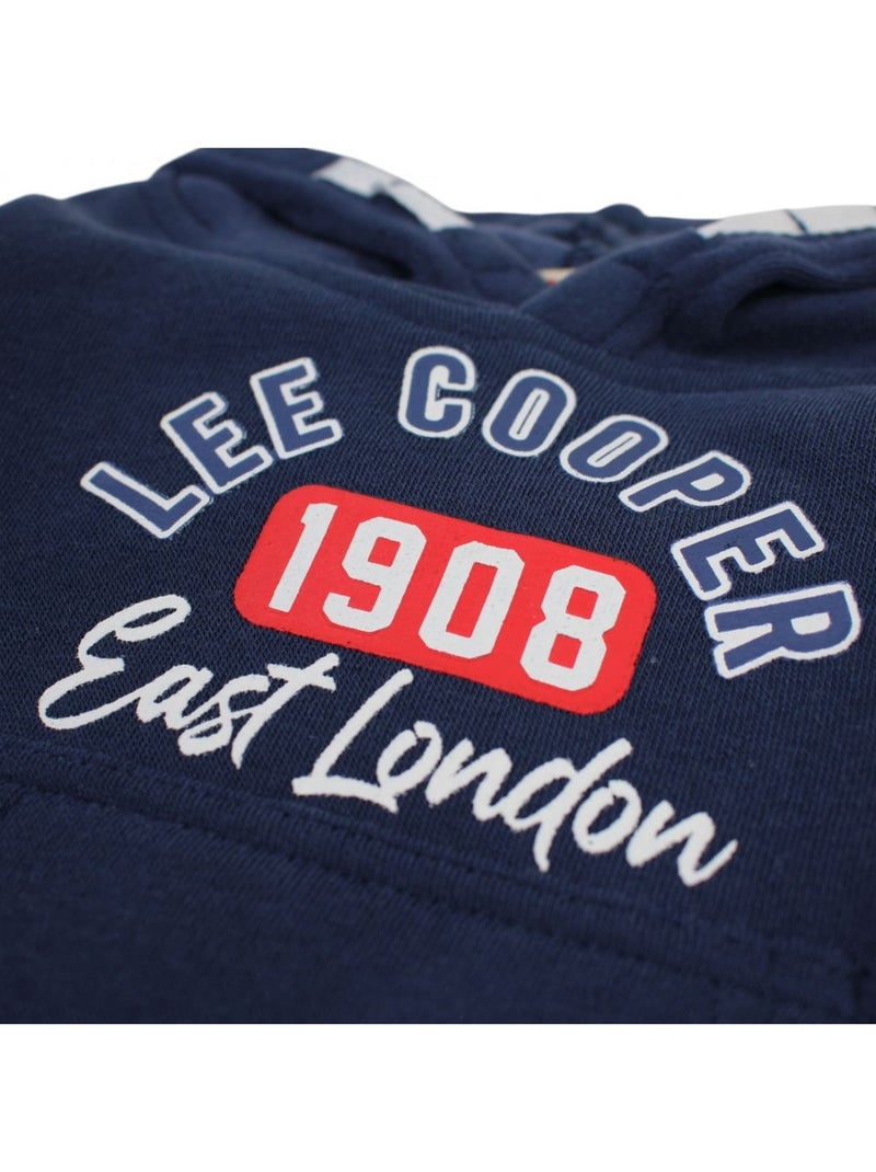 Lee Cooper - Joggingpak set baby jongen sweater en broek bedrukt Marineblauw - Kiabi