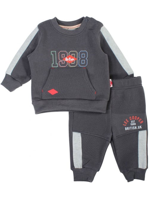 Lee Cooper - Joggingpak set baby jongen sweater en broek bedrukt - Kiabi