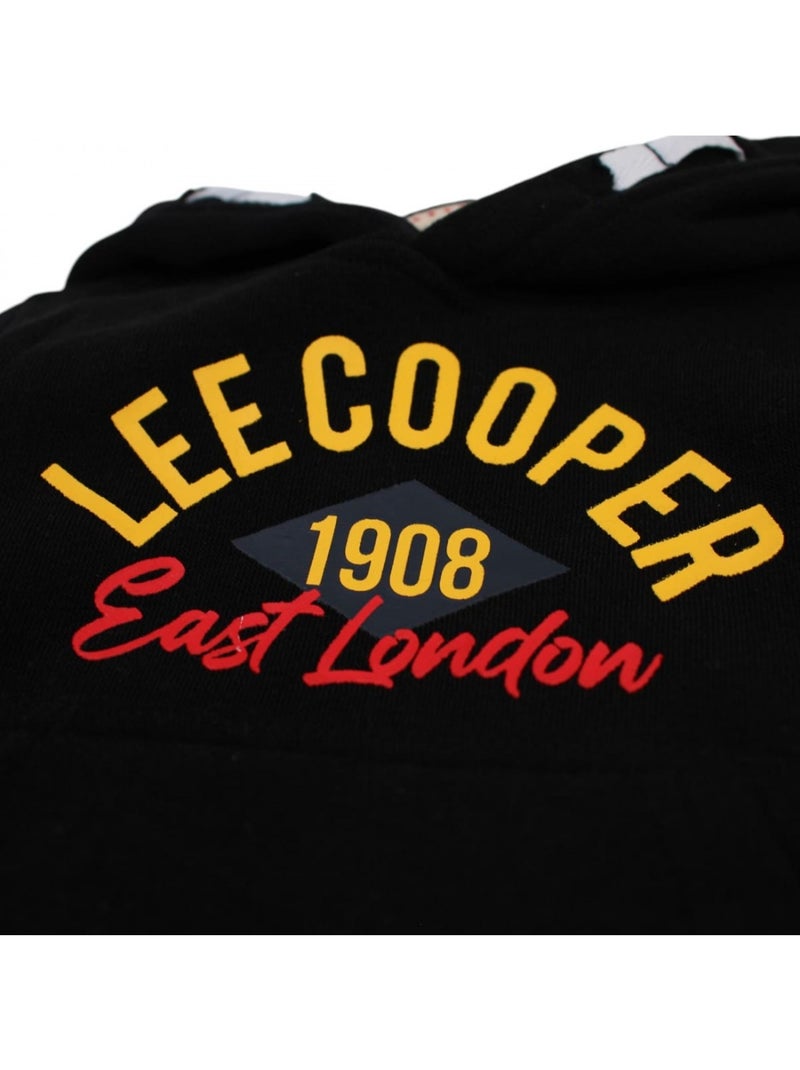 Lee Cooper - Joggingpak set baby jongen sweater en broek bedrukt Zwart Zwart - Kiabi