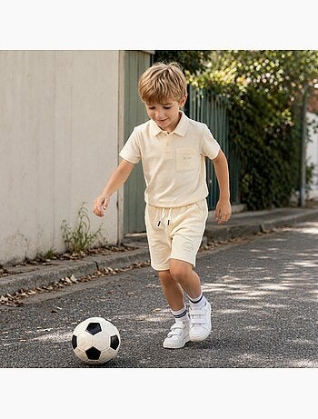 Lee cooper - kinder set lee cooper bestaande uit een polo met korte mouwen en een bijpassende short