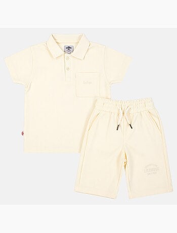 Lee cooper - kinder set lee cooper bestaande uit een polo met korte mouwen en een bijpassende short