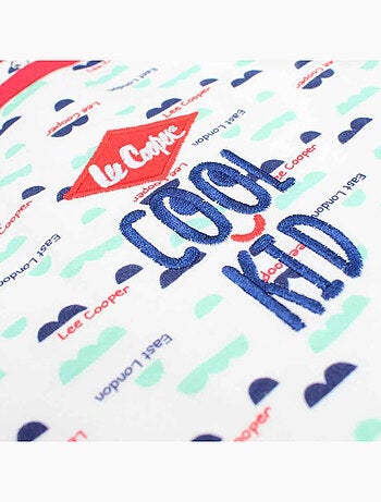 Lee Cooper - Korte zomer jumpsuit jongen met patroon en tekst