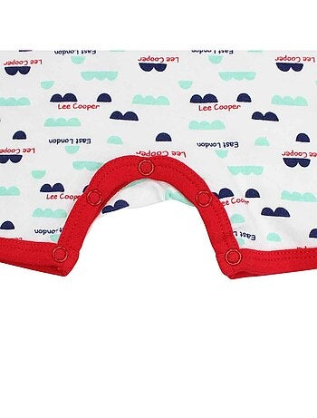 Lee Cooper - Korte zomer jumpsuit jongen met patroon en tekst