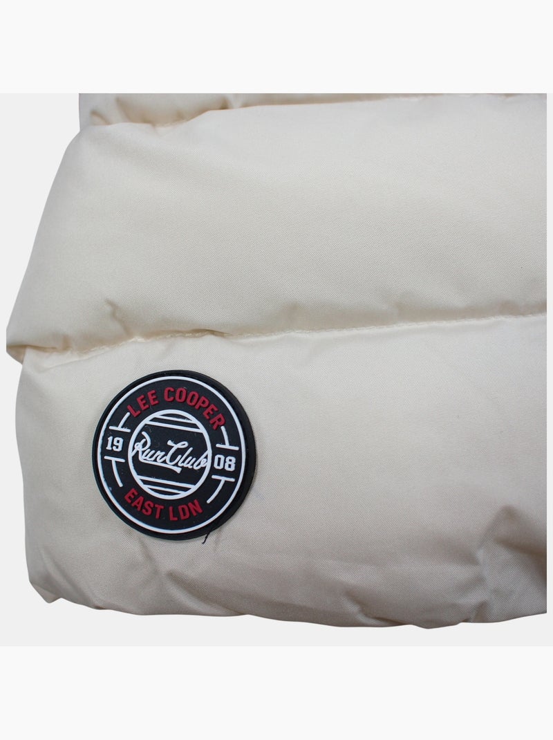 Lee cooper - lange meisjes gewatteerde jas Wit - Kiabi