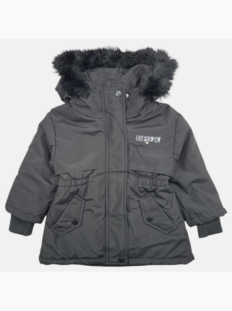 Lee Cooper - Parka fille imprimée Noir - Kiabi