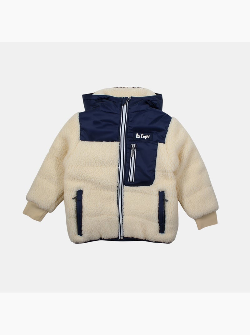 Lee cooper - parka garçon  avec poche sur le devant Bleu marine - Kiabi
