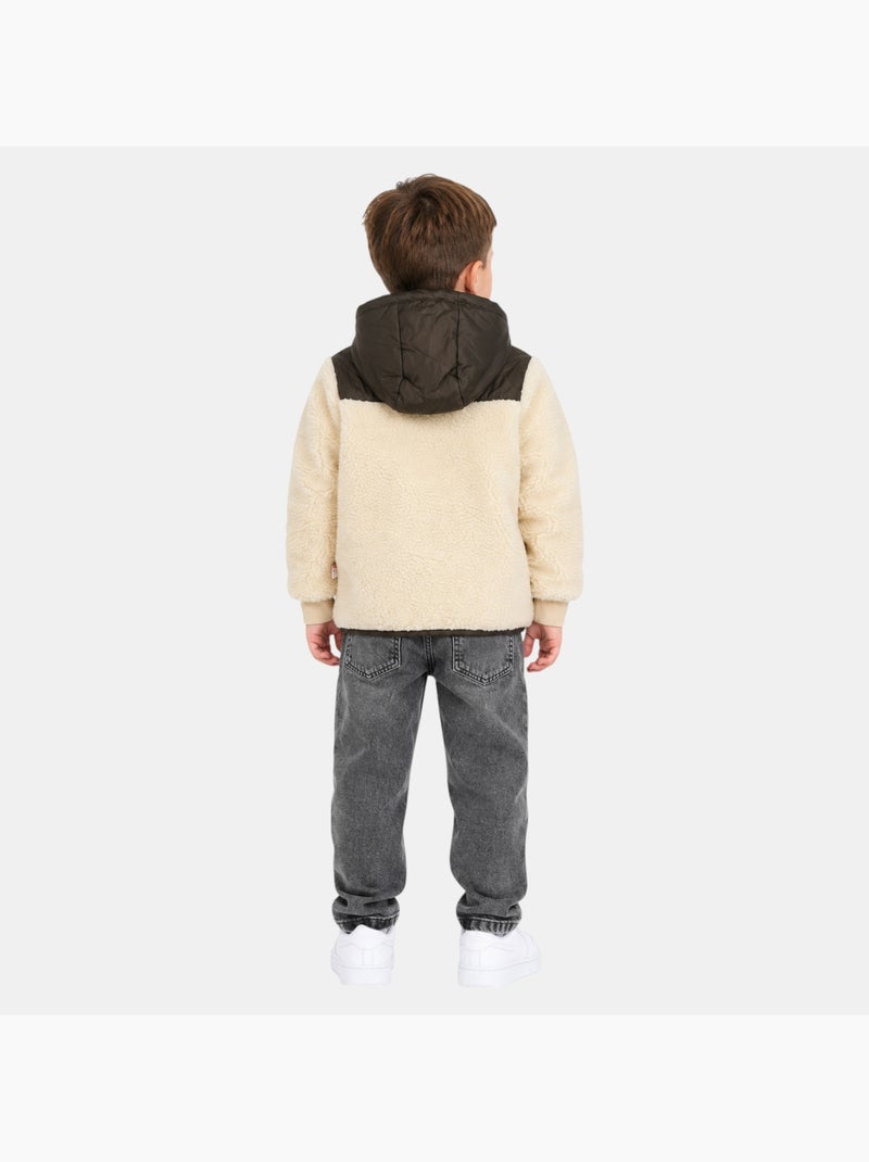 Lee cooper - parka garçon  avec poche sur le devant Kaki - Kiabi