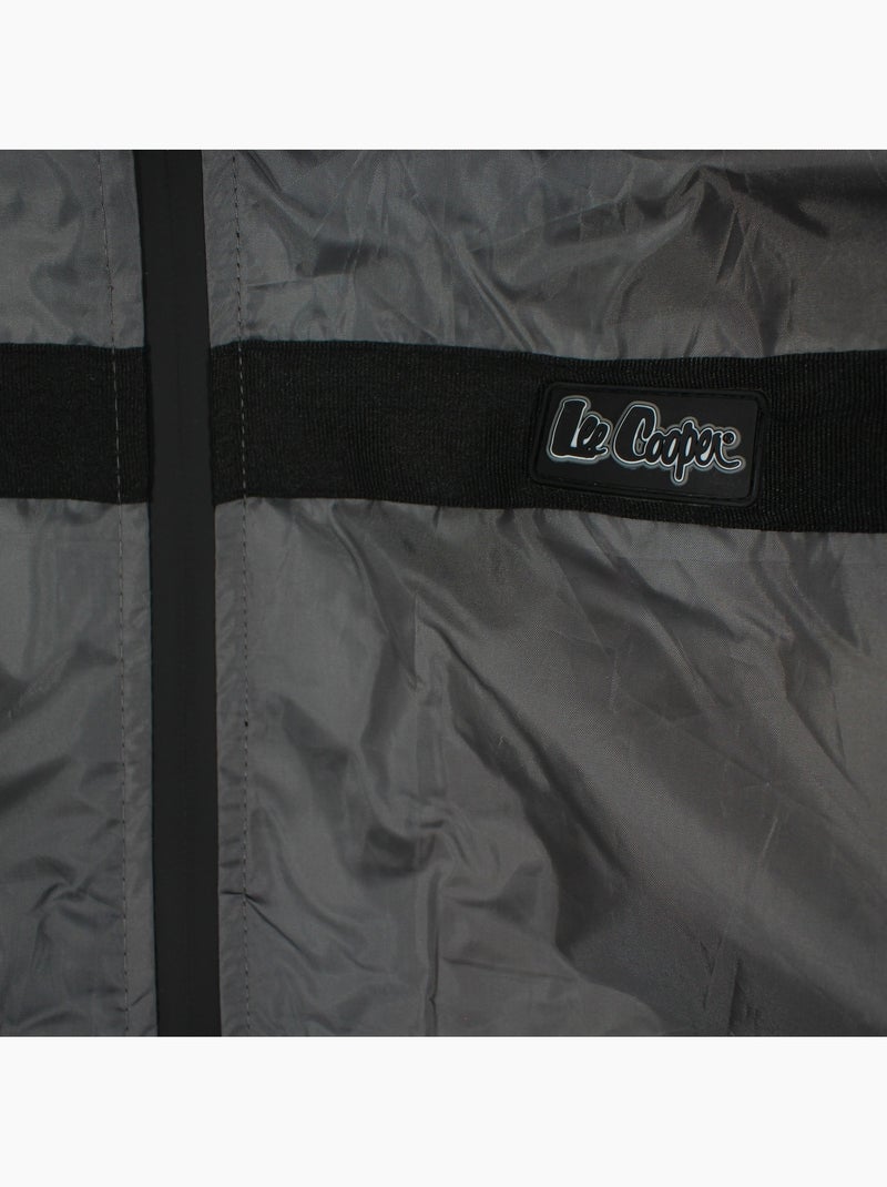 Lee cooper - parka zippée à capuche bordée de fausse fourrure Gris - Kiabi
