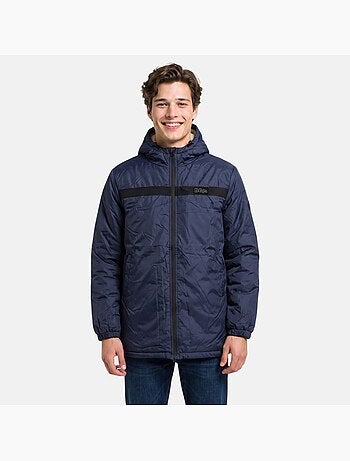 Lee cooper - parka zippée à capuche, poches zippées et capuche bordée de fausse fourrure