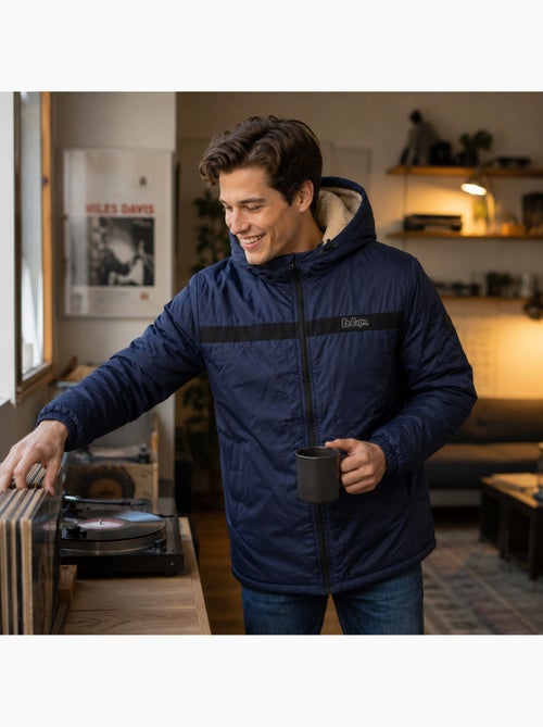 Lee cooper - parka zippée à capuche, poches zippées et capuche bordée de fausse fourrure - Kiabi Lee cooper - parka zippée à capuche, poches zippées et capuche bordée de fausse fourrure - Kiabi