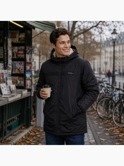 Lee cooper - parka zippée à capuche, poches zippées et capuche fourrée de fausse fourrure - Kiabi Lee cooper - parka zippée à capuche, poches zippées et capuche fourrée de fausse fourrure - Kiabi