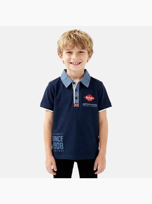 Lee Cooper - Polo avec col chemise ouverture boutonnée - Kiabi