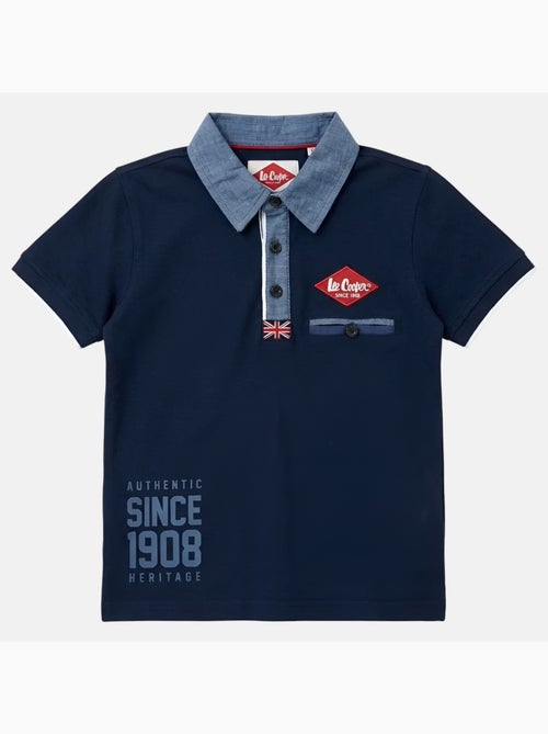 Lee Cooper - Polo avec col chemise ouverture boutonnée - Kiabi