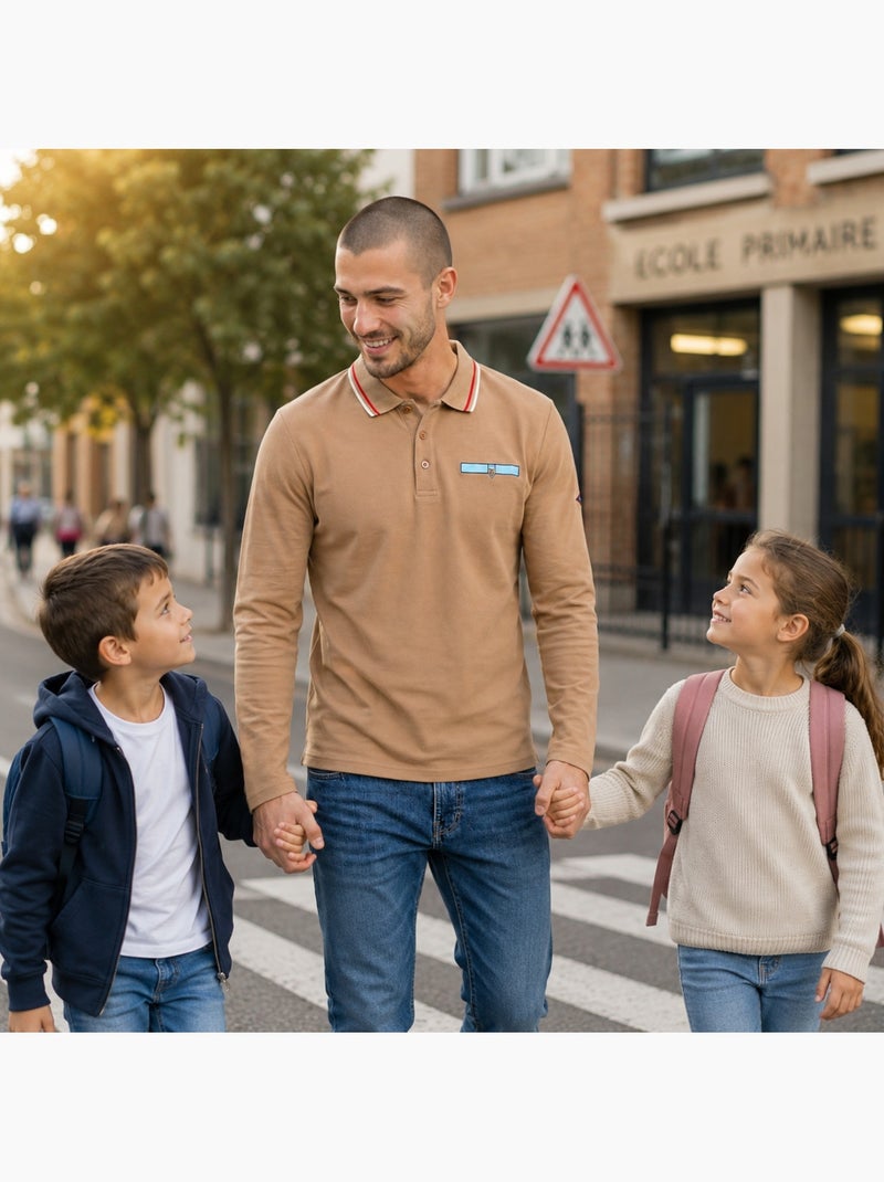 Lee Cooper - Polo homme à manches courtes Beige - Kiabi
