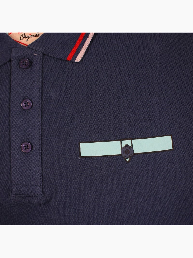 Lee Cooper - Polo homme à manches courtes Bleu marine - Kiabi
