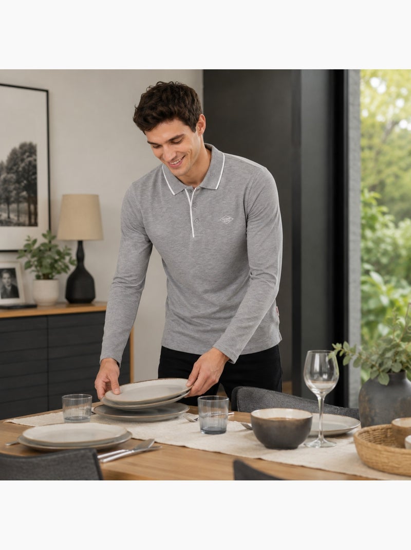 Lee Cooper - Polo homme à manches courtes Gris - Kiabi
