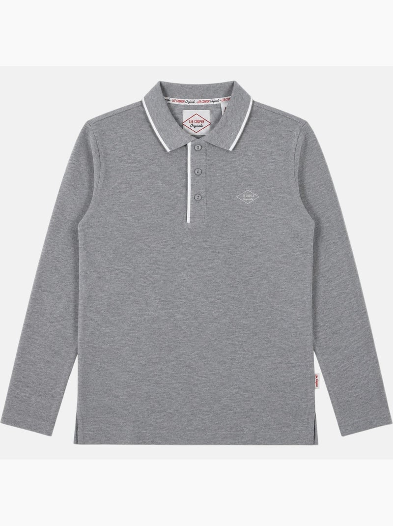 Lee Cooper - Polo homme à manches courtes Gris - Kiabi