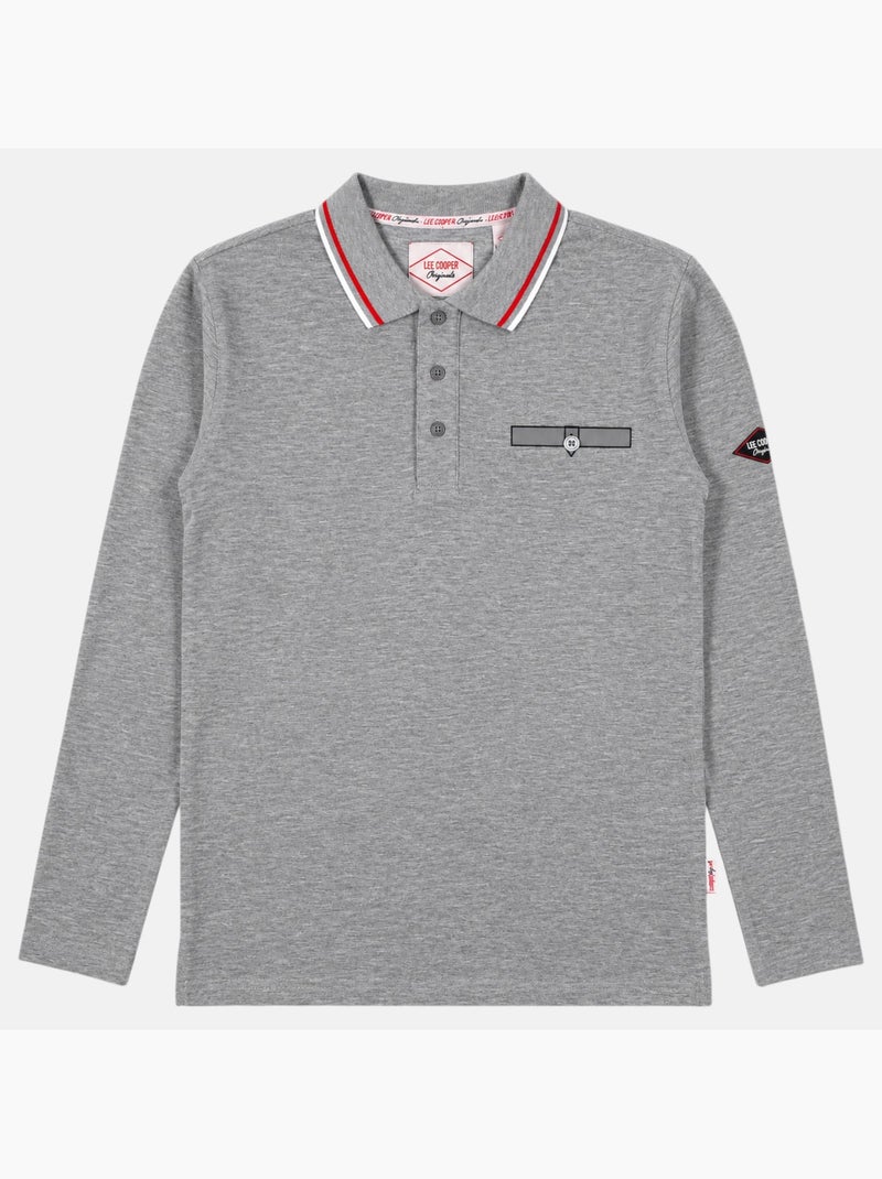 Lee Cooper - Polo homme à manches courtes Gris - Kiabi
