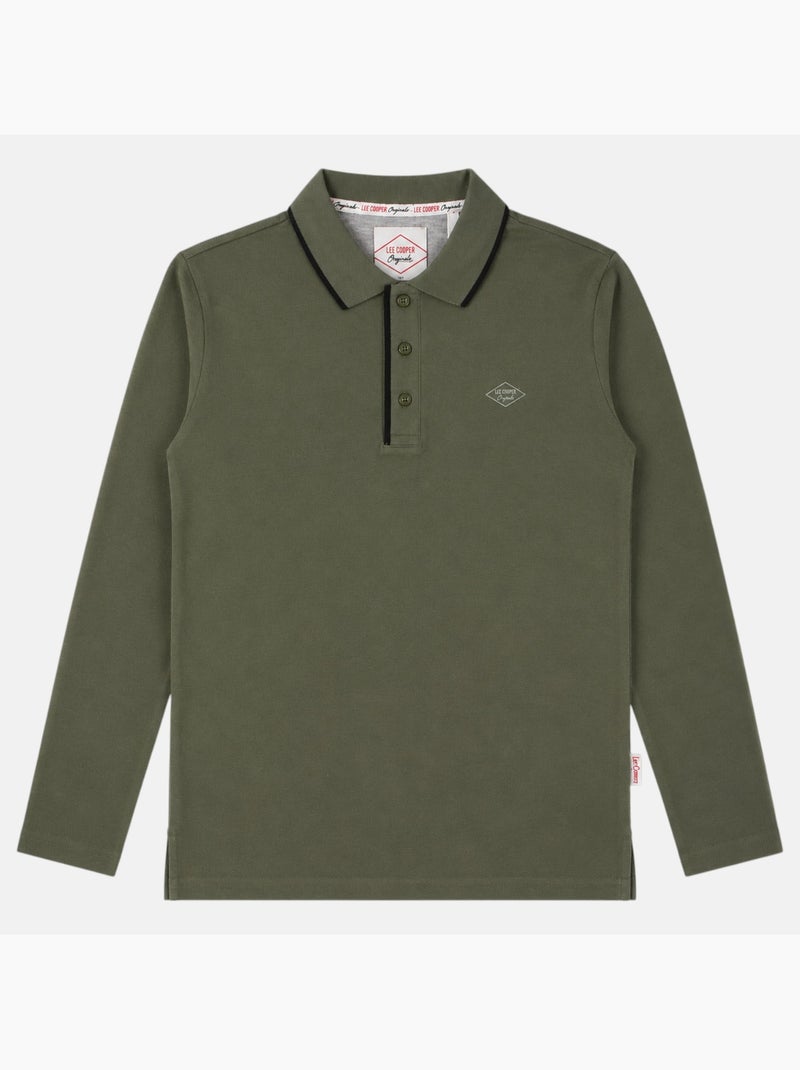 Lee Cooper - Polo homme à manches courtes Kaki - Kiabi
