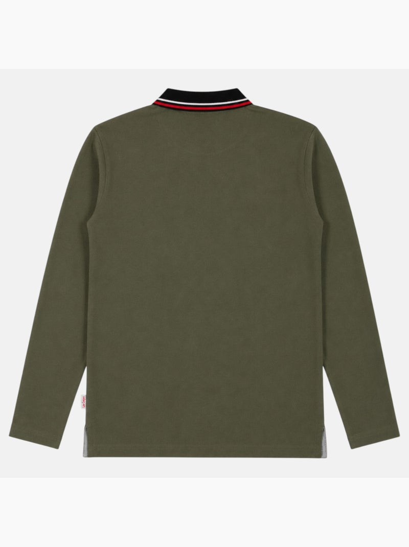 Lee Cooper - Polo homme à manches courtes Kaki - Kiabi