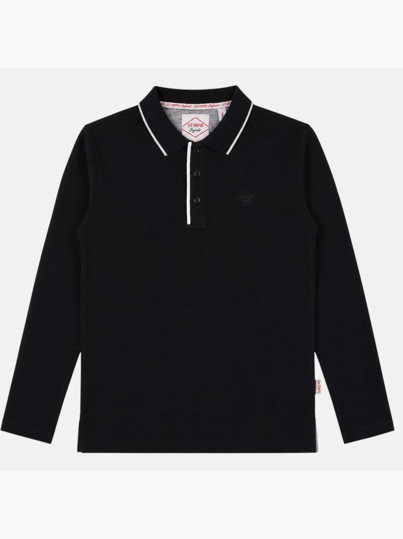 Lee Cooper - Polo homme à manches courtes Noir - Kiabi
