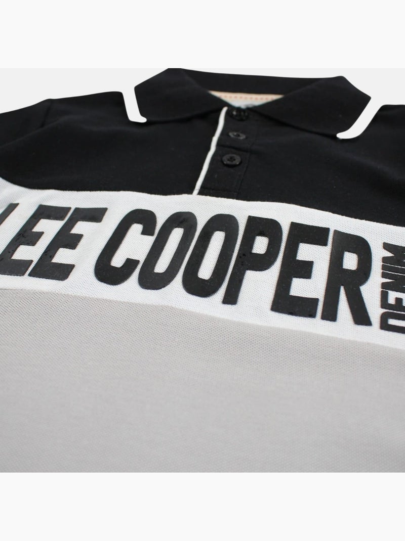 Lee Cooper - Polo korte mouwen jongen bedrukt Grijs - Kiabi