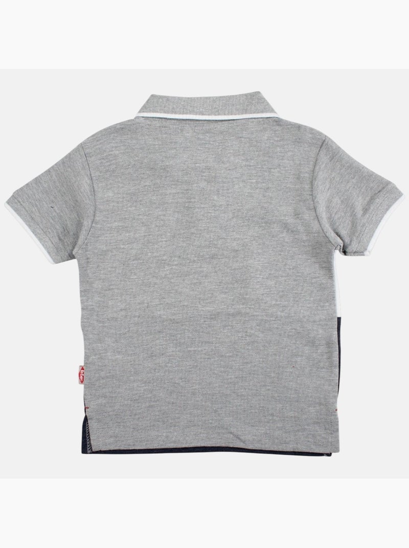 Lee Cooper - Polo korte mouwen jongen bedrukt Marineblauw - Kiabi