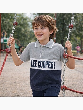 Lee Cooper - Polo manches courtes garçon imprimé