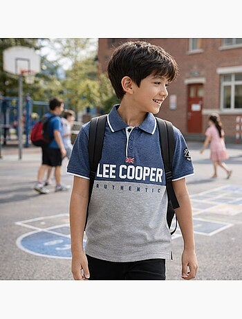 Lee Cooper - Polo manches courtes garçon imprimé