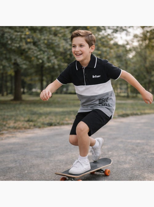 Lee Cooper - Polo manches courtes garçon imprimé - Kiabi