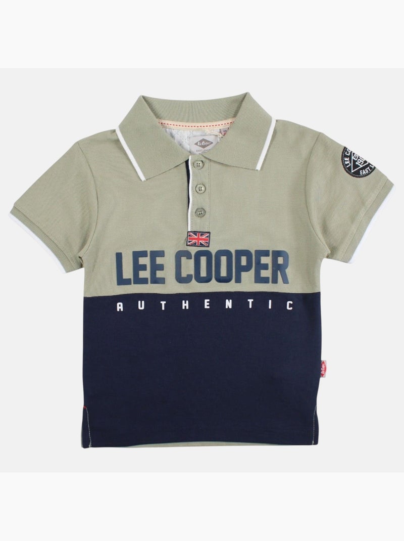 Lee Cooper - Polo manches courtes garçon imprimé Vert - Kiabi