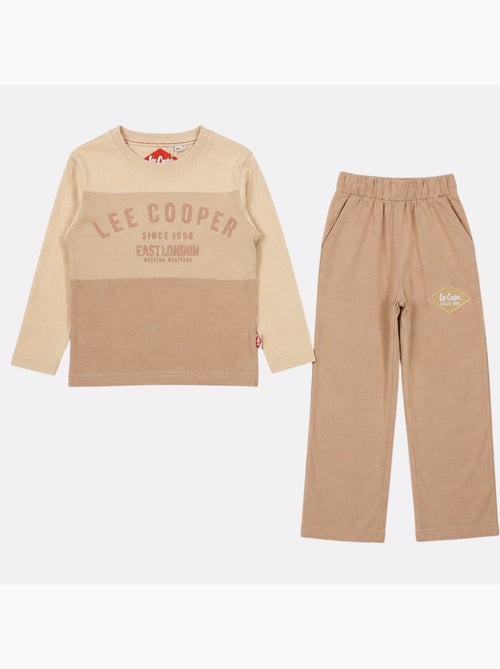 Lee cooper - pyjama imprimé à empiècements contrastés, col rond et manches longues - Kiabi Lee cooper - pyjama imprimé à empiècements contrastés, col rond et manches longues - Kiabi