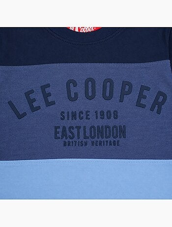 Lee cooper - pyjama imprimé à empiècements contrastés, col rond et manches longues