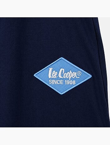 Lee cooper - pyjama imprimé à empiècements contrastés, col rond et manches longues