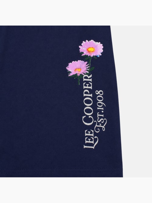 Lee cooper - pyjama imprimé fleurs, col rond et manches longues - Kiabi