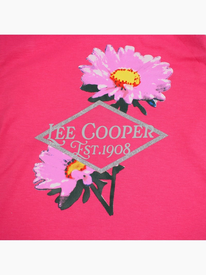 Lee cooper - pyjama imprimé fleurs, col rond et manches longues Gris - Kiabi