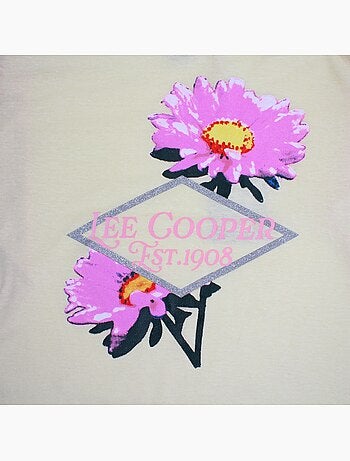 Lee cooper - pyjama imprimé fleurs, col rond et manches longues