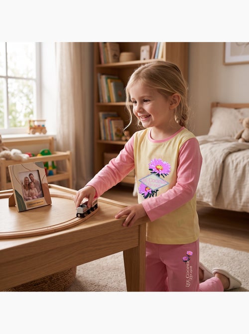 Lee cooper - pyjama imprimé fleurs, col rond et manches longues - Kiabi
