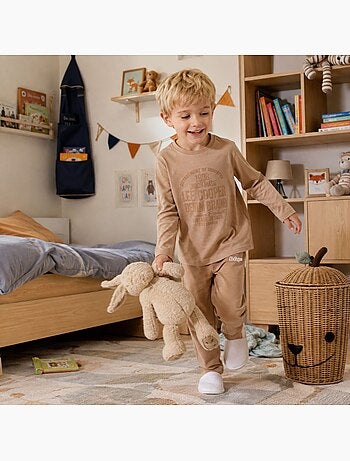 Lee cooper - pyjama imprimé manches longues, col rond