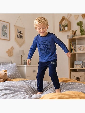 Lee cooper - pyjama imprimé manches longues, col rond