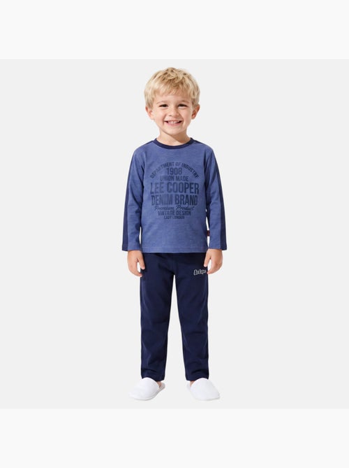 Lee cooper - pyjama imprimé manches longues, col rond - Kiabi