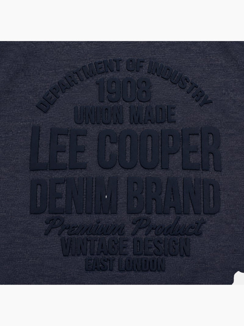 Lee cooper - pyjama imprimé manches longues, col rond Bleu marine - Kiabi