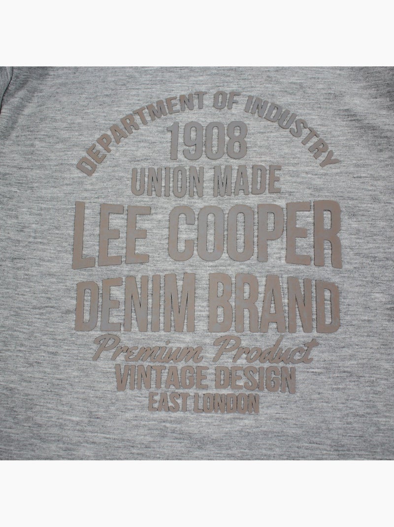 Lee cooper - pyjama imprimé manches longues, col rond Gris - Kiabi